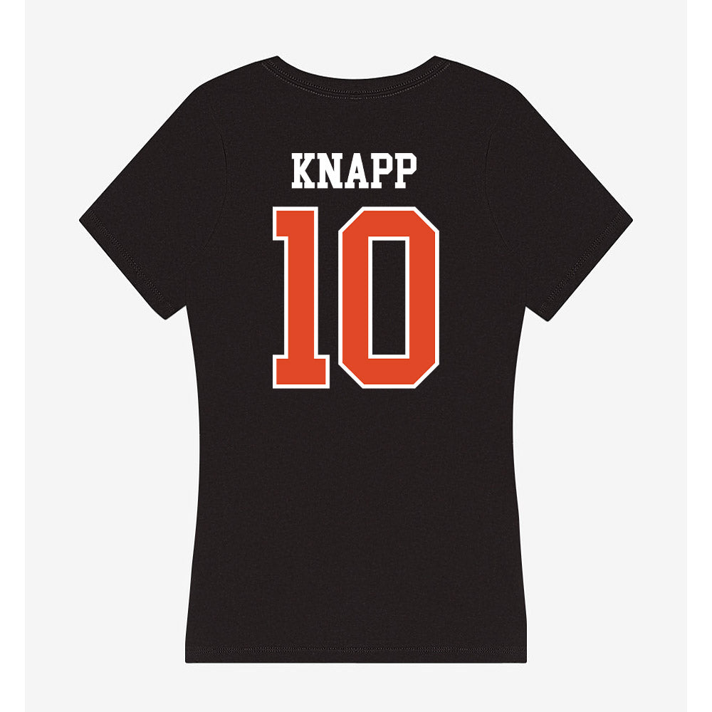 Oregon State - NCAA Football : Logan Knapp - Women's V-Neck T-Shirt-1