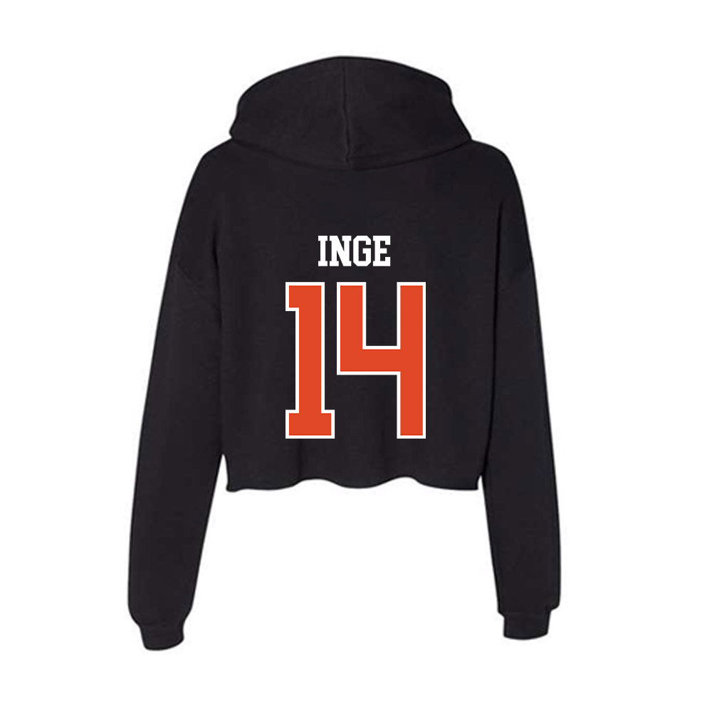 Oregon State - NCAA Baseball : Tyler Inge - Women's Crop Fleece Hoodie-1