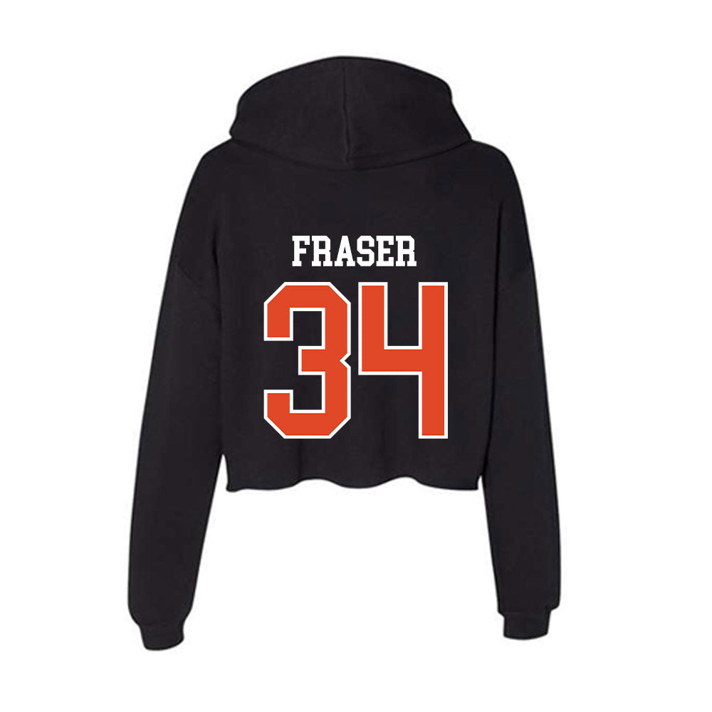 Oregon State - NCAA Baseball : Max Fraser - Women's Crop Fleece Hoodie-1