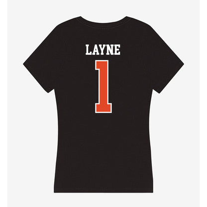 Oregon State - NCAA Football : Dylan Layne - Women's V-Neck T-Shirt-1