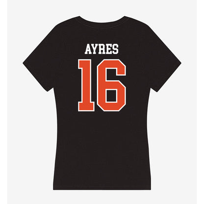 Oregon State - NCAA Women's Soccer : Taylor Ayres - Women's V-Neck T-Shirt-1