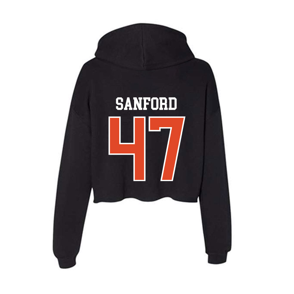Oregon State - NCAA Football : Luke Sanford - Women's Crop Fleece Hoodie-1