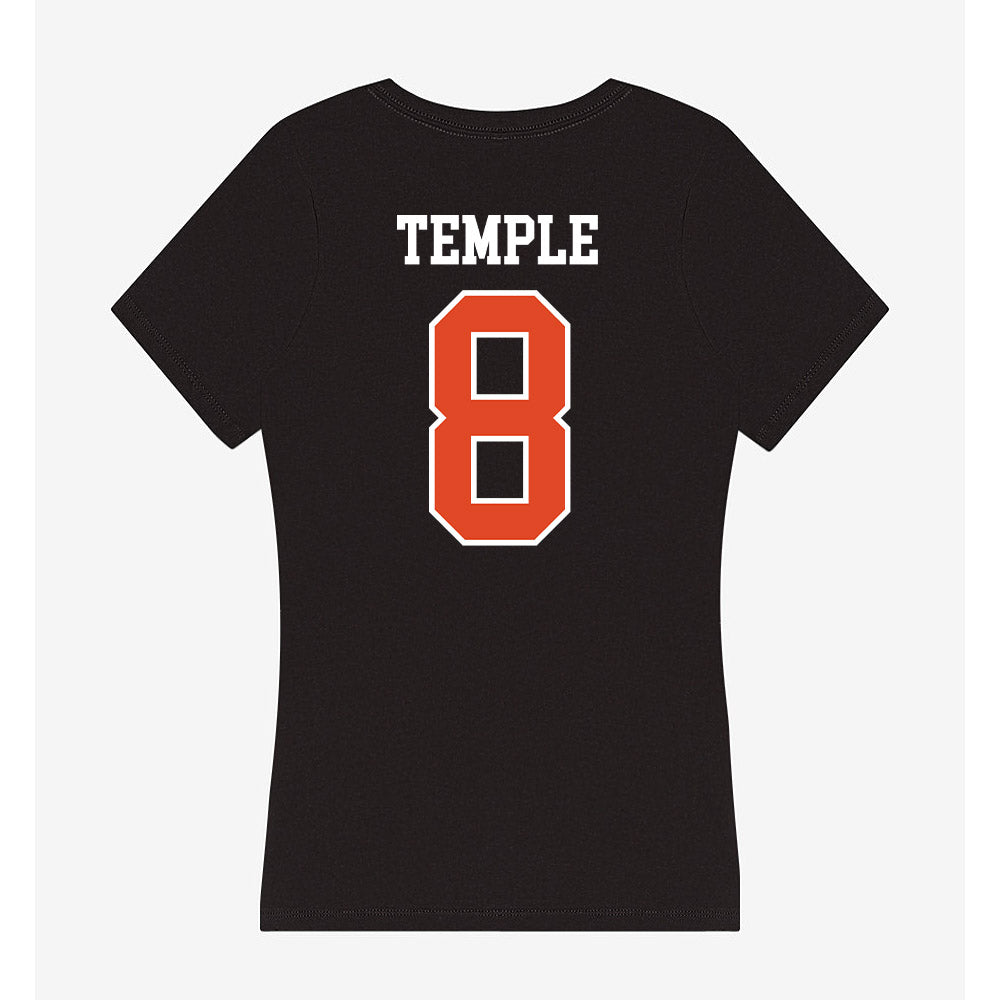 Oregon State - NCAA Football : DeCorion Temple - Women's V-Neck T-Shirt-1