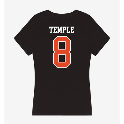 Oregon State - NCAA Football : DeCorion Temple - Women's V-Neck T-Shirt-1