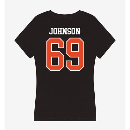 Oregon State - NCAA Football : Kwan Johnson - Women's V-Neck T-Shirt-1