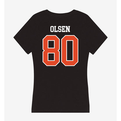 Oregon State - NCAA Football : Eric Olsen - Women's V-Neck T-Shirt-1