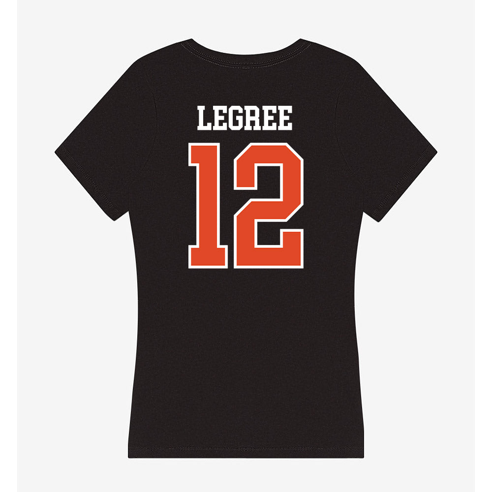 Oregon State - NCAA Football : Jesse Legree - Women's V-Neck T-Shirt-1