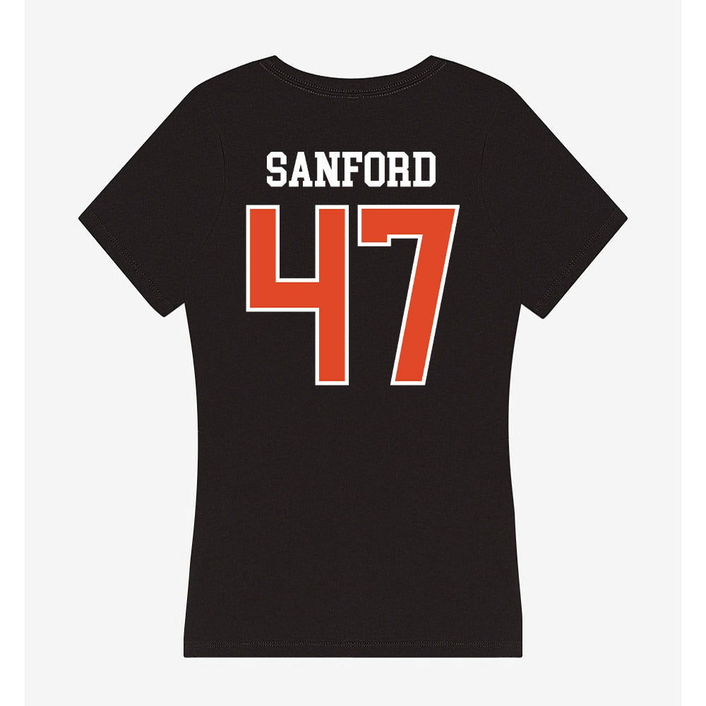 Oregon State - NCAA Football : Luke Sanford - Women's V-Neck T-Shirt-1