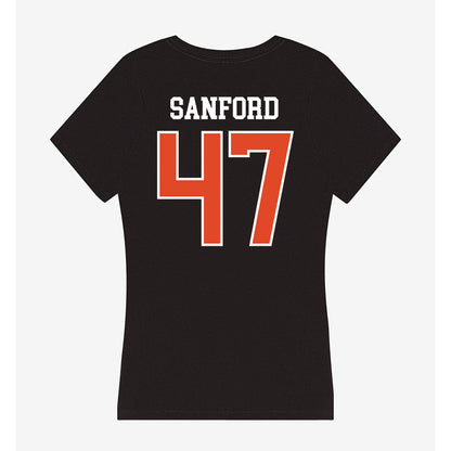 Oregon State - NCAA Football : Luke Sanford - Women's V-Neck T-Shirt-1