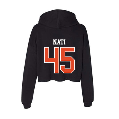 Oregon State - NCAA Baseball : Joshua Nati - Women's Crop Fleece Hoodie-1
