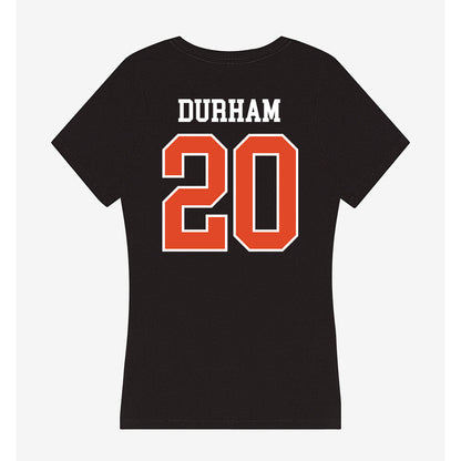 Oregon State - NCAA Football : Jermaine Durham - Women's V-Neck T-Shirt-1