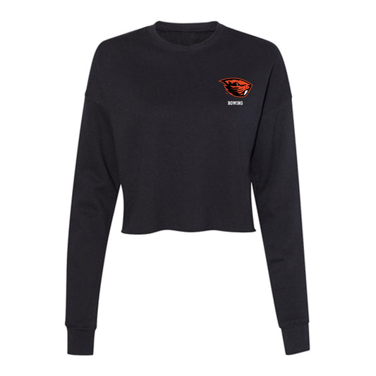 Oregon State - NCAA Women's Rowing : Ashtyn Miller - Women's Cropped Crew Fleece-0