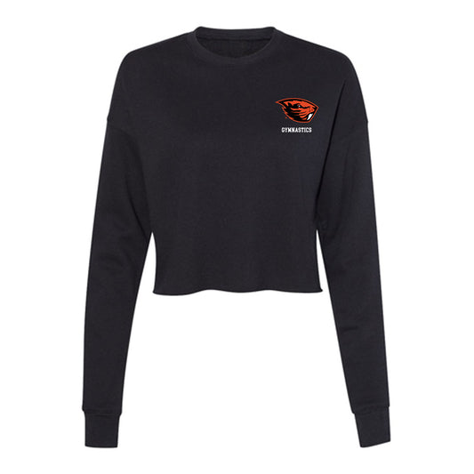 Oregon State - NCAA Women's Gymnastics : Mia Heather - Women's Cropped Crew Fleece-0