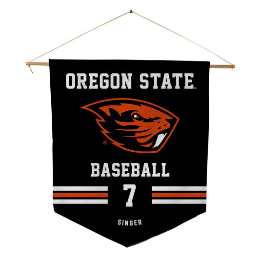 Oregon State - NCAA Baseball : Aj Singer - Pennant - 18" x 21"-0
