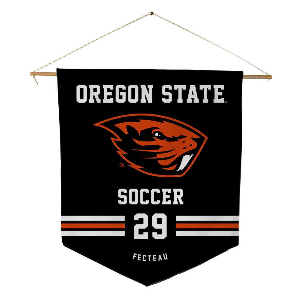 Oregon State - NCAA Men's Soccer : Paul Fecteau - Pennant - 18" x 21"-0