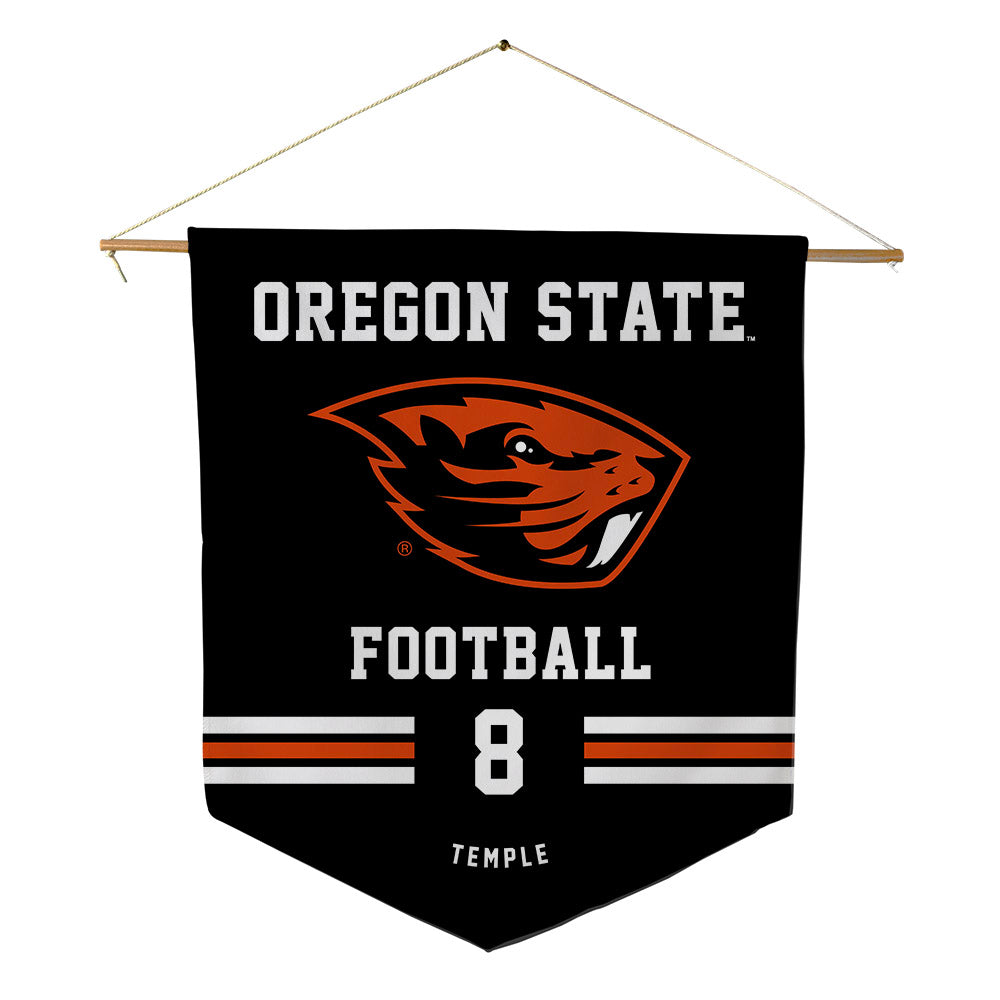 Oregon State - NCAA Football : DeCorion Temple - Pennant - 18" x 21"-0