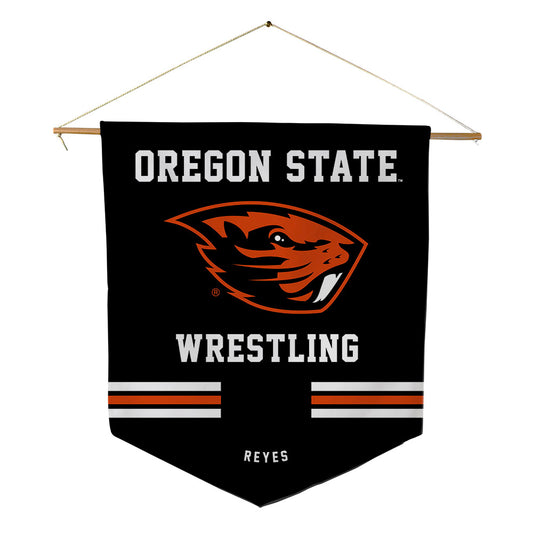 Oregon State - NCAA Wrestling : Adrien Reyes - Pennant - 18" x 21"-0