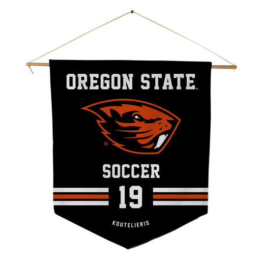 Oregon State - NCAA Men's Soccer : John Koutelieris - Pennant - 18" x 21"-0