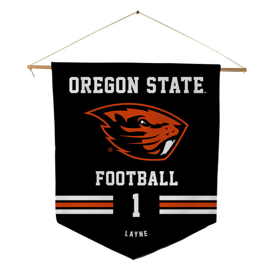 Oregon State - NCAA Football : Dylan Layne - Pennant - 18" x 21"-0