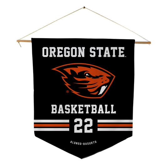 Oregon State - NCAA Women's Basketball : Lara Alonso-Basurto - Pennant - 18" x 21"-0