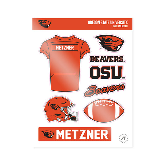 Oregon State - NCAA Football : Caleb Metzner - Sticker Sheet-0