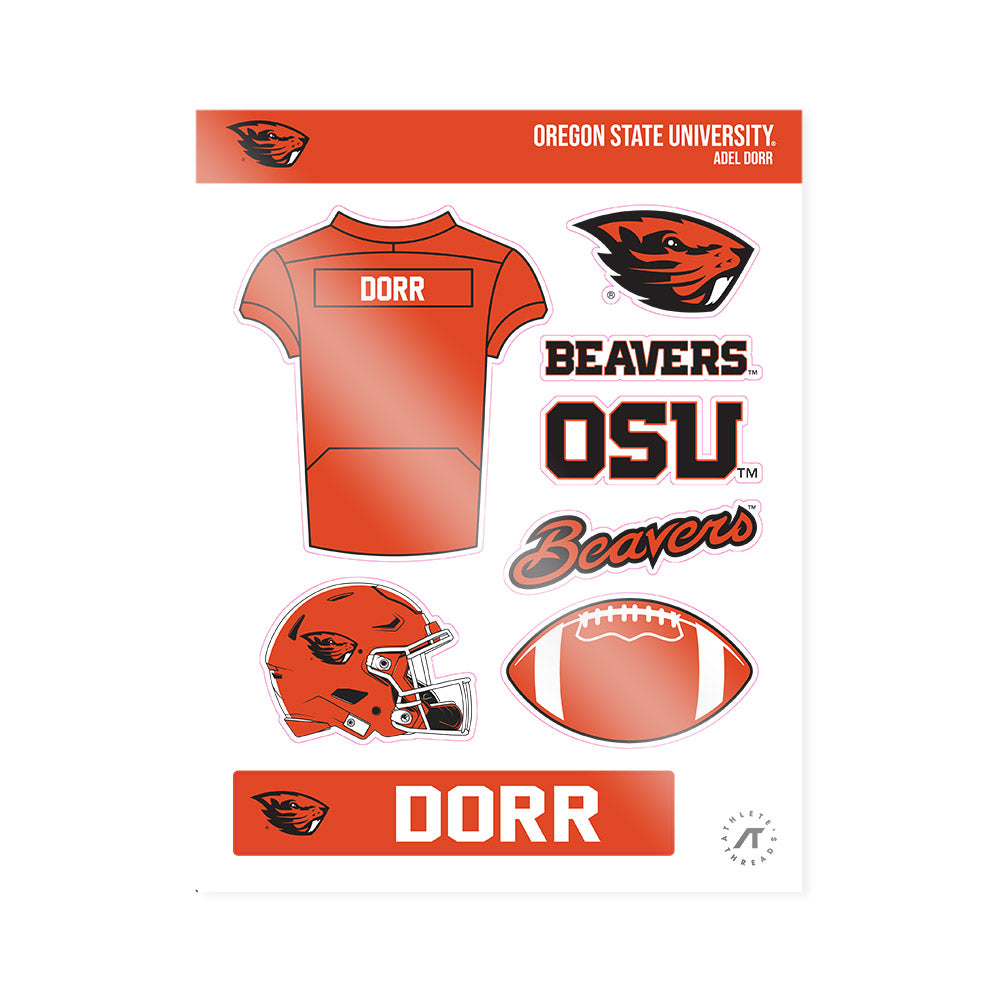 Oregon State - NCAA Football : Adel Dorr - Sticker Sheet-0