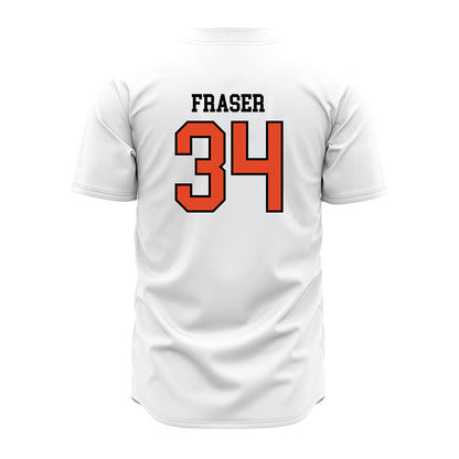 Oregon State - NCAA Baseball : Max Fraser - White Jersey-1