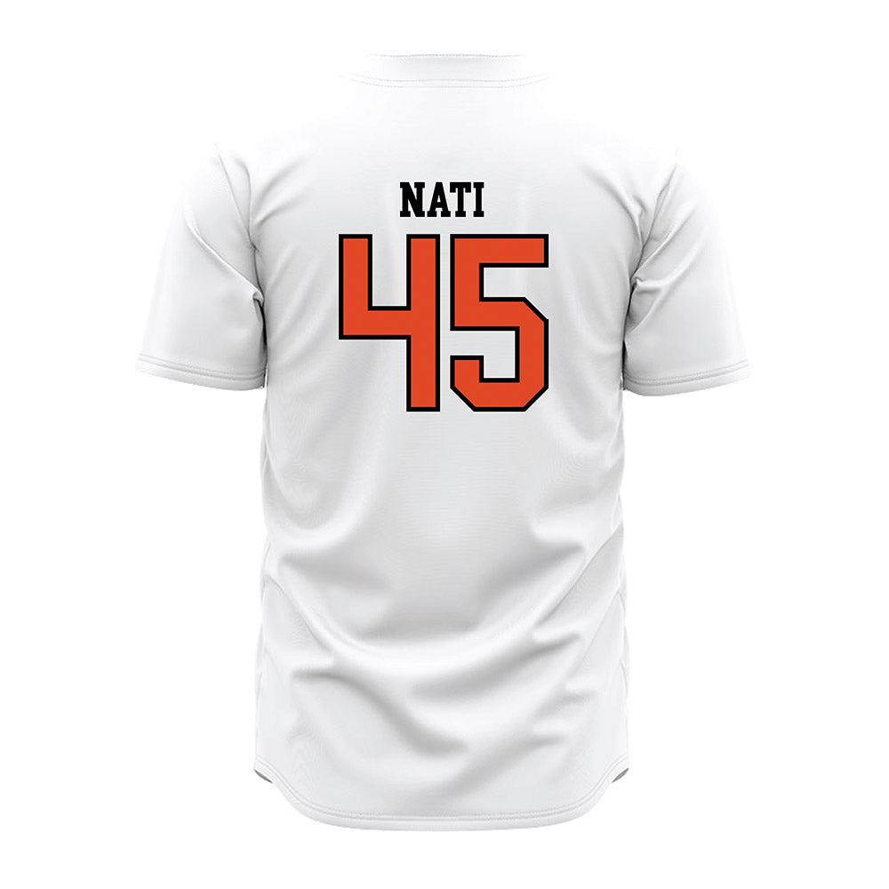 Oregon State - NCAA Baseball : Joshua Nati - White Jersey-1