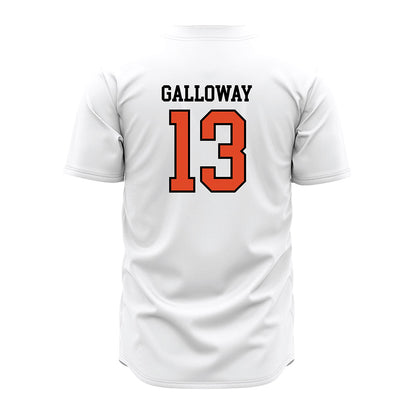 Oregon State - NCAA Baseball : Jacob Galloway - White Jersey-1