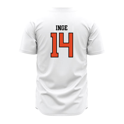 Oregon State - NCAA Baseball : Tyler Inge - White Jersey-1