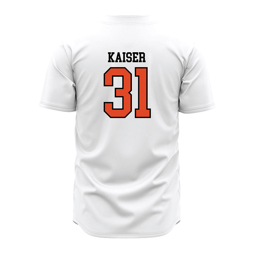 Oregon State - NCAA Baseball : Trevor Kaiser - White Jersey-1