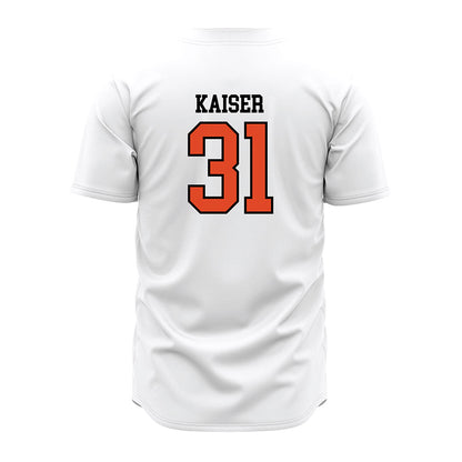Oregon State - NCAA Baseball : Trevor Kaiser - White Jersey-1