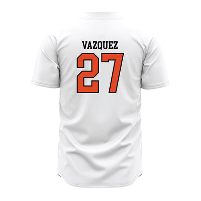 Oregon State - NCAA Baseball : Paul Vazquez - White Jersey-1