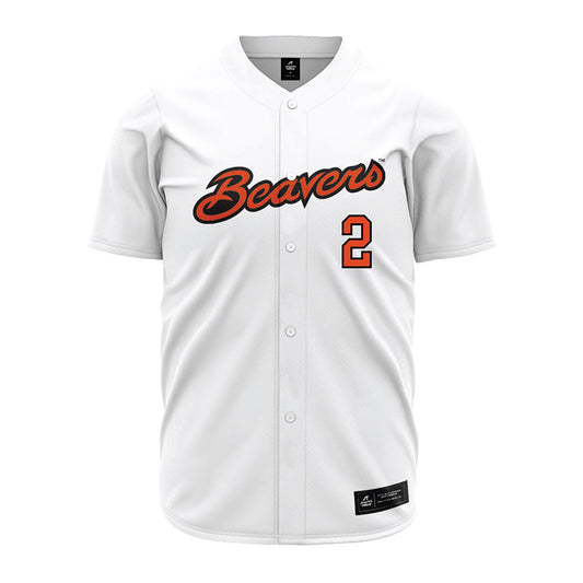 Oregon State - NCAA Baseball : Nyan Hayes - White Jersey-0