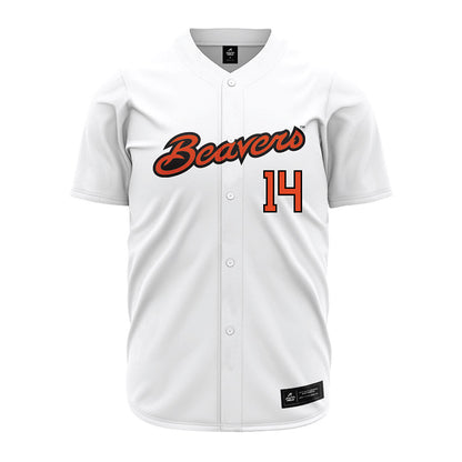 Oregon State - NCAA Baseball : Tyler Inge - White Jersey-0