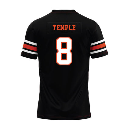 Oregon State - NCAA Football : DeCorion Temple - Black Premium Football Jersey-1
