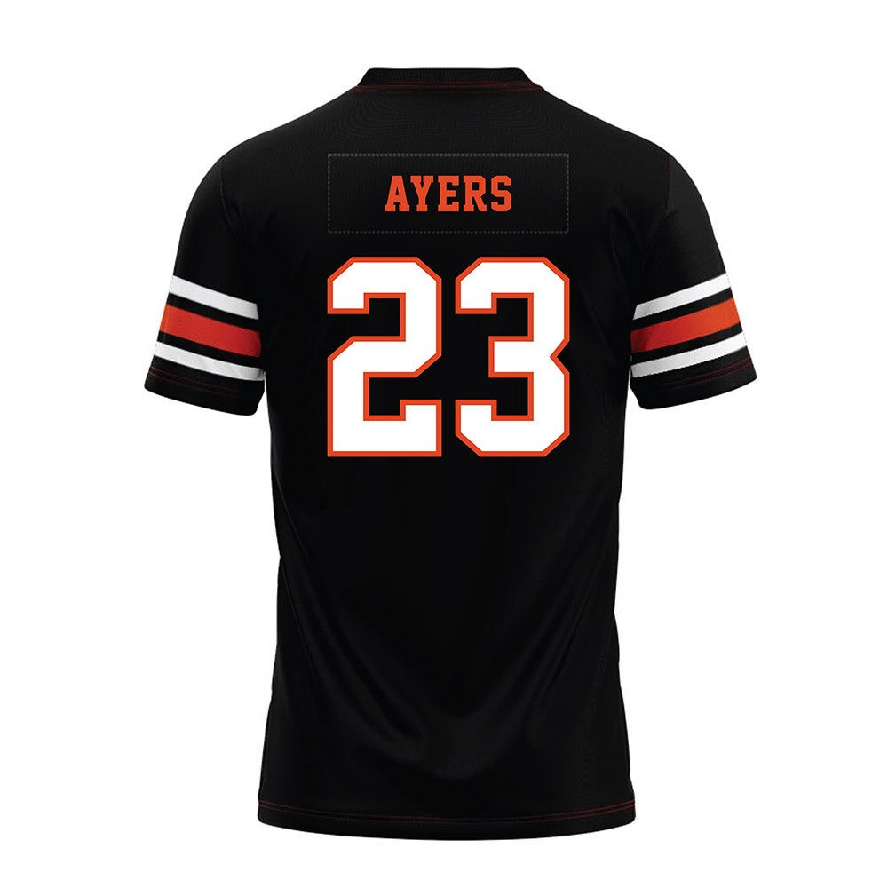 Oregon State - NCAA Football : Exodus Ayers - Black Premium Football Jersey-1