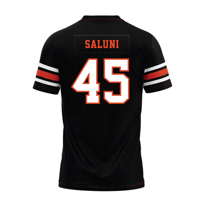 Oregon State - NCAA Football : Semisi Saluni - Black Premium Football Jersey-1