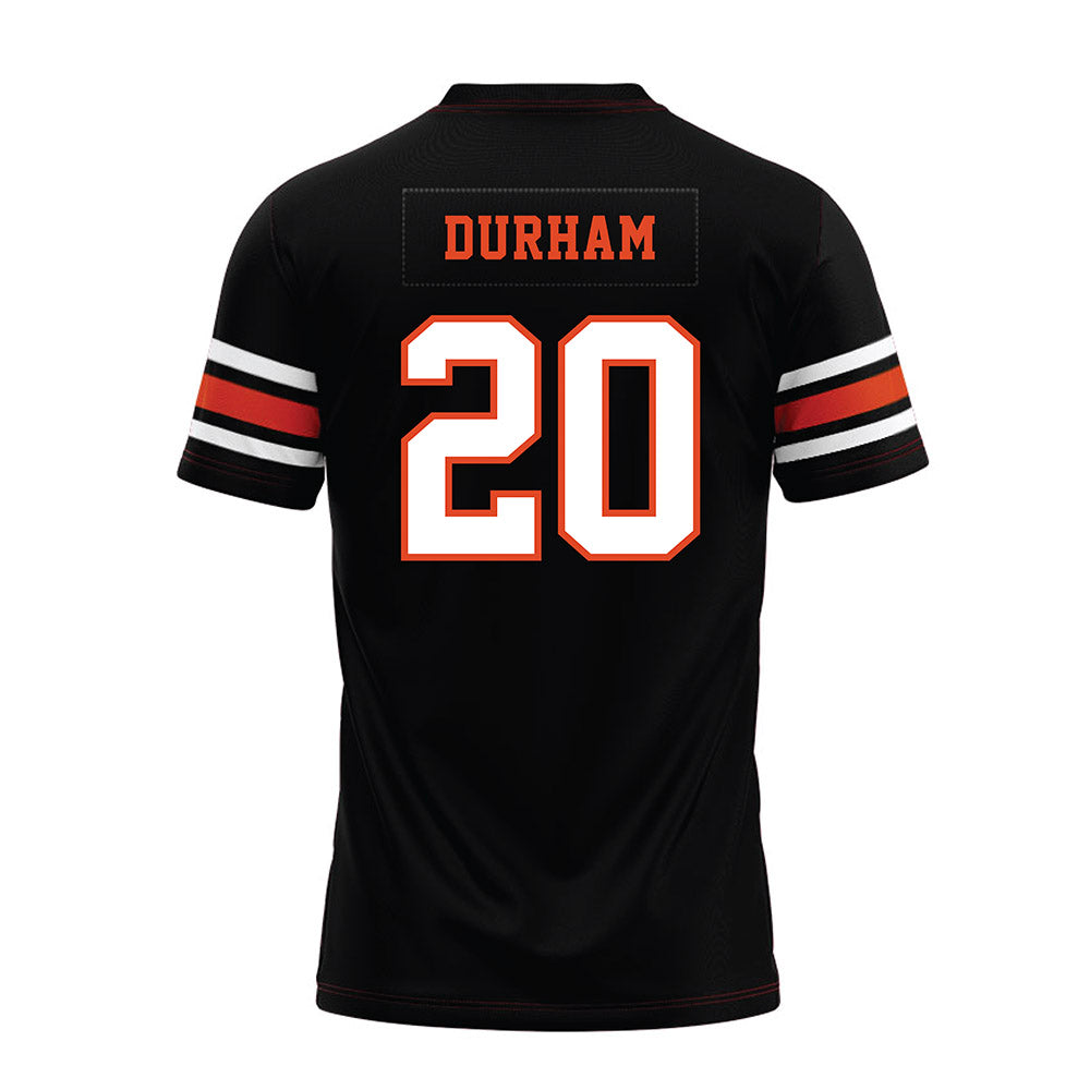 Oregon State - NCAA Football : Jermaine Durham - Black Premium Football Jersey-1
