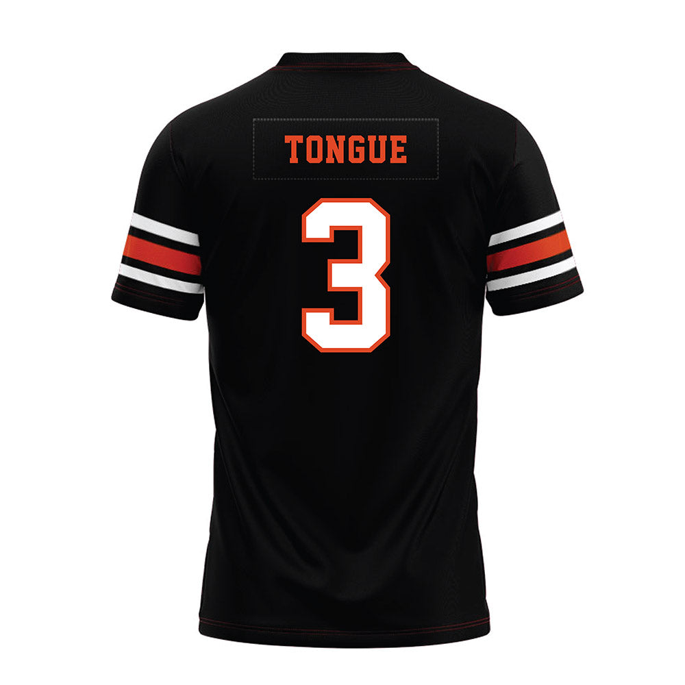 Oregon State - NCAA Football : Makiya Tongue - Black Premium Football Jersey-1