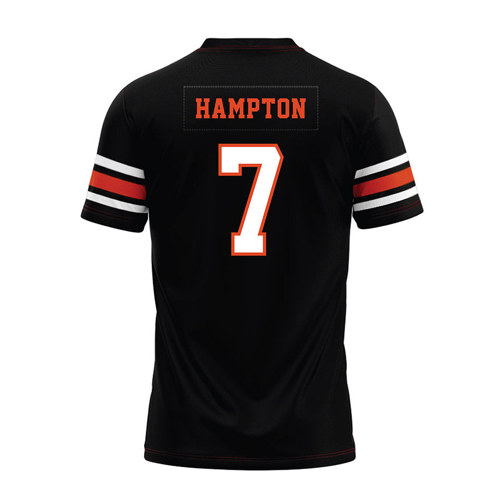 Oregon State - NCAA Football : Aeryn Hampton - Black Premium Football Jersey-1