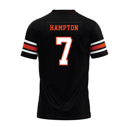 Oregon State - NCAA Football : Aeryn Hampton - Black Premium Football Jersey-1