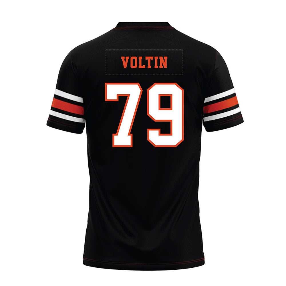 Oregon State - NCAA Football : Tyler Voltin - Black Premium Football Jersey-1