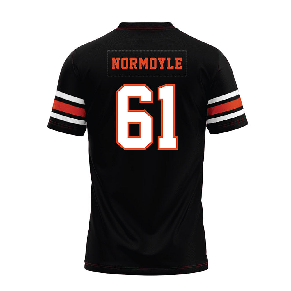 Oregon State - NCAA Football : Jake Normoyle - Black Premium Football Jersey-1