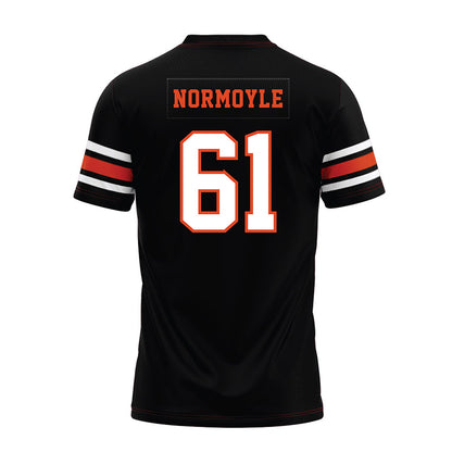 Oregon State - NCAA Football : Jake Normoyle - Black Premium Football Jersey-1