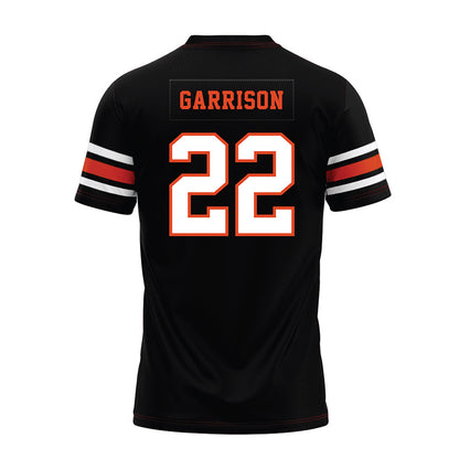 Oregon State - NCAA Football : Tre Garrison - Black Premium Football Jersey-1
