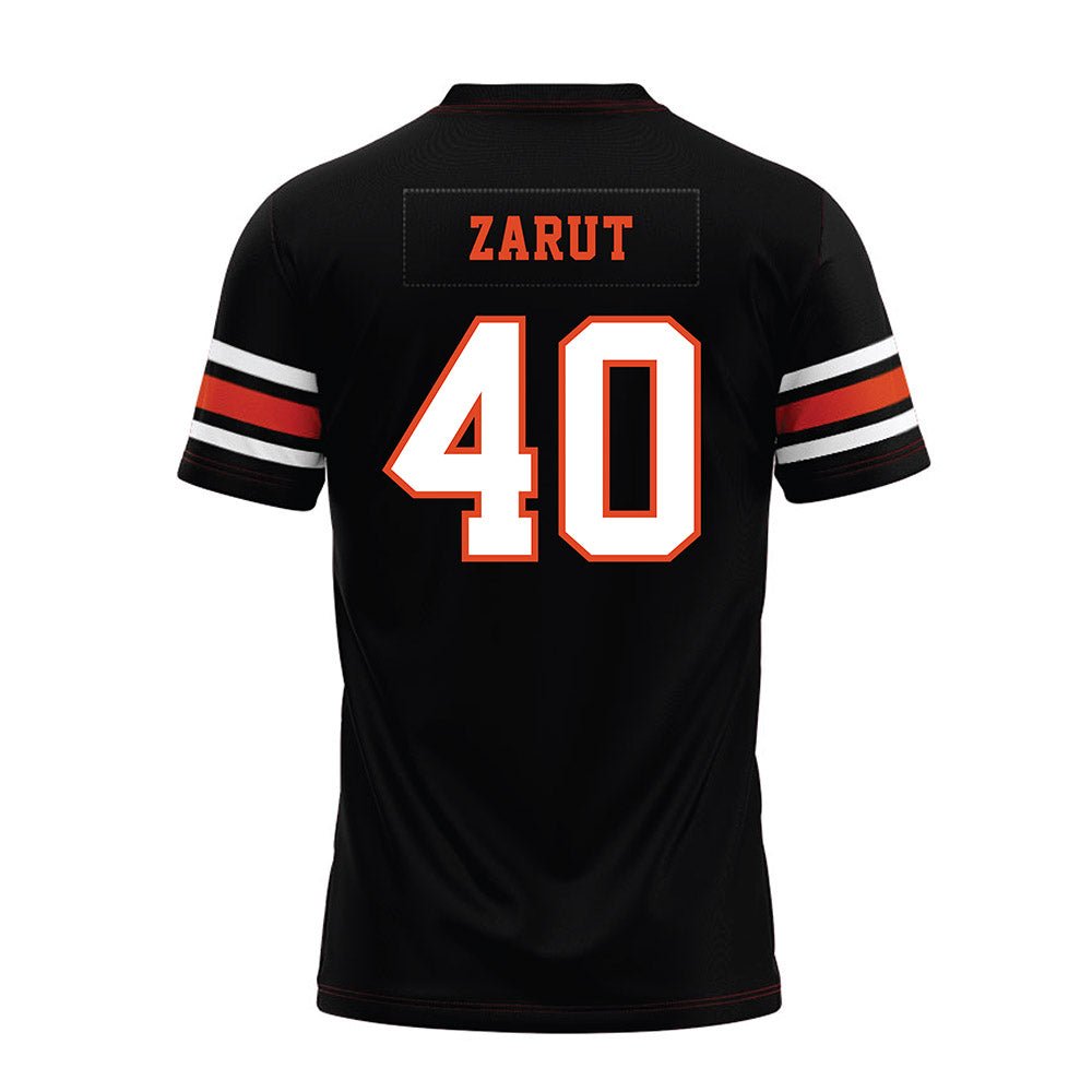 Oregon State - NCAA Football : Jonathan Zarut - Black Premium Football Jersey-1