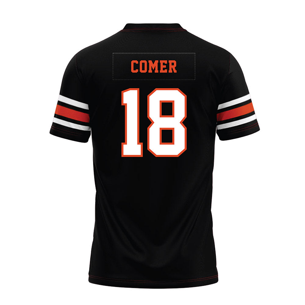 Oregon State - NCAA Football : Jarrel Comer - Black Premium Football Jersey-1