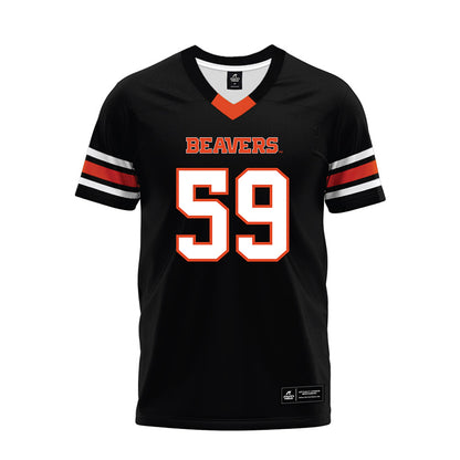 Oregon State - NCAA Football : Frankie Petuya - Black Premium Football Jersey-0