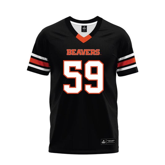 Oregon State - NCAA Football : Frankie Petuya - Black Premium Football Jersey-0